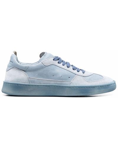 Officine Creative Tonal Leather Sneakers - Blue