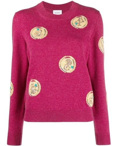 Barrie Zodiac Signs Sweater - Pink