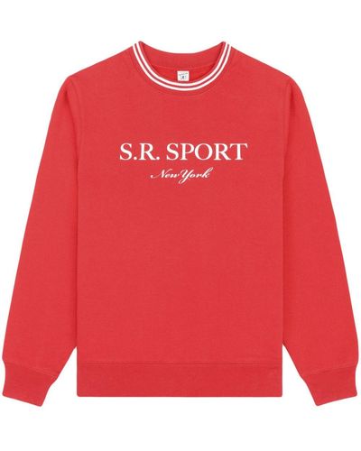 Sporty & Rich ロゴ スウェットシャツ - レッド