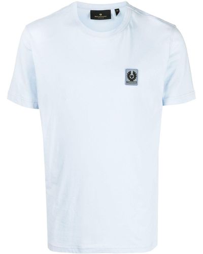 Belstaff T-Shirt mit Logo-Patch - Blau