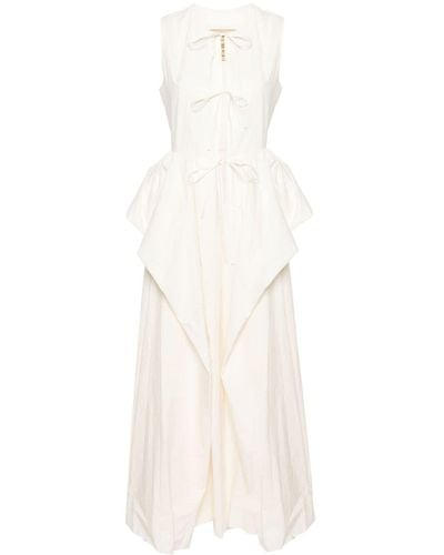 Uma Wang Air maxi dress - Blanco