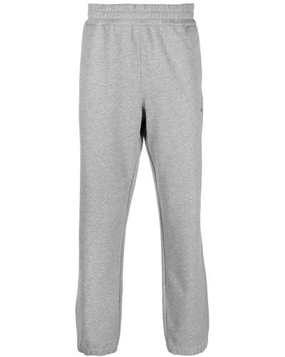 Zegna Logo-print Cotton Track Trousers - Grey