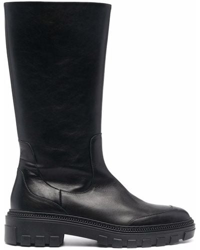 SCAROSSO Candice Knee-length Boots - Black
