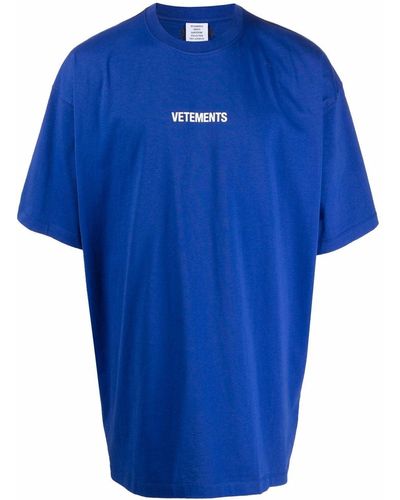 Vetements ロゴ Tシャツ - ブルー