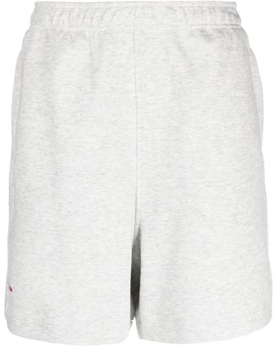 Izzue Logo-embroidered Track Shorts - White
