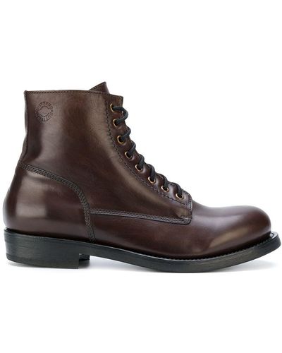 Buttero Lace-up Ankle Boots - Bruin