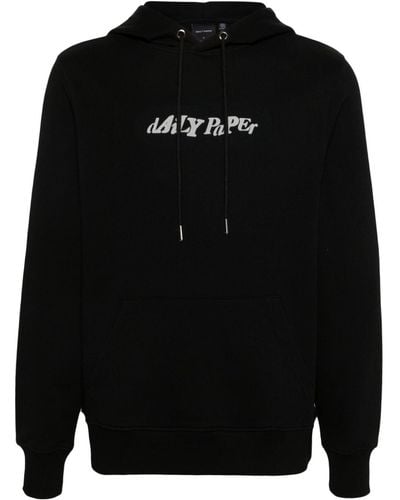 Daily Paper Unified Cotton Hoodie - Black