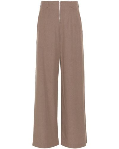 Our Legacy Serene Wide-leg Trousers - Brown