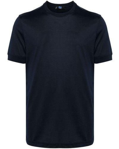 Kiton T-Shirt mit Rundhalsausschnitt - Blau