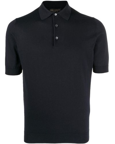 Dell'Oglio Cotton Short-sleeve Polo Shirt - Blue