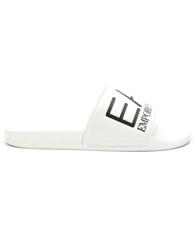 EA7 Slides goffrate - Bianco