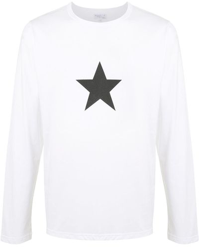 agnès b. Coulos Long-sleeved T-shirt - White