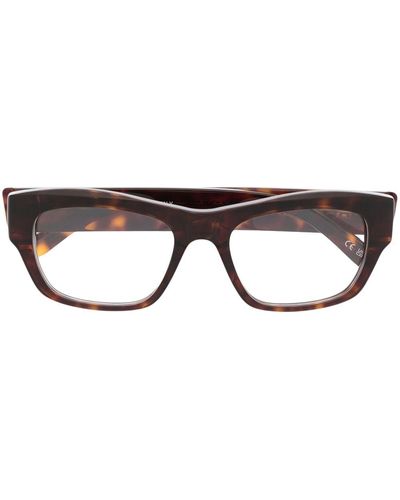 Balenciaga スクエア眼鏡フレーム - ブラウン