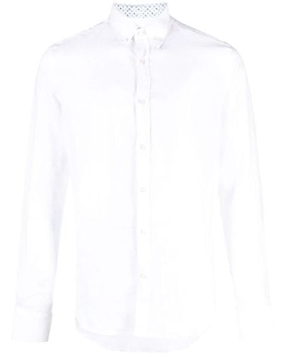 Paul & Shark Long-sleeve Linen Shirt - White