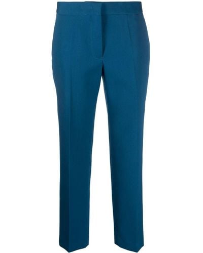 Jil Sander Tailored Cropped Pants - Blue