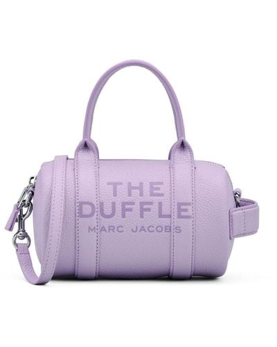 Marc Jacobs The Leather Mini Duffle Bag - Purple