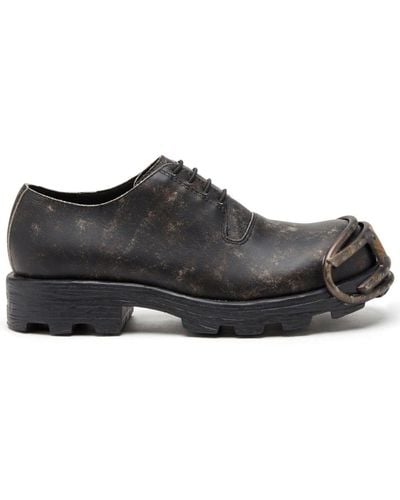 DIESEL D-hammer Leather Shoes - Black
