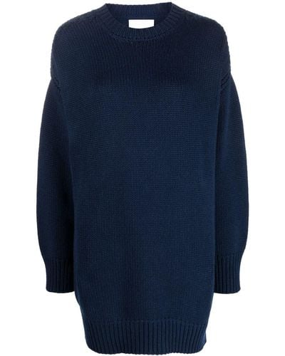 Sa Su Phi Drop-shoulder Cashmere Sweater - Blue