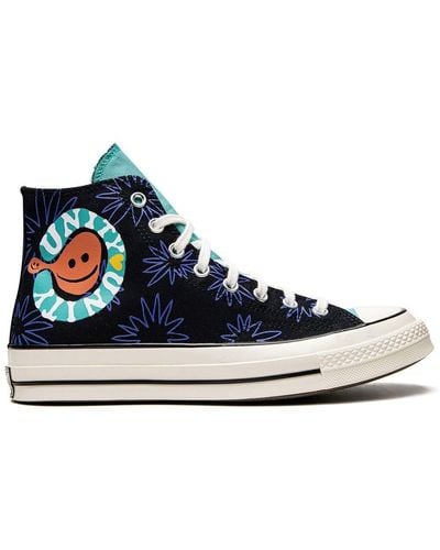 Converse Chuck 70 High 'sunny Floral' Sneakers - Blauw