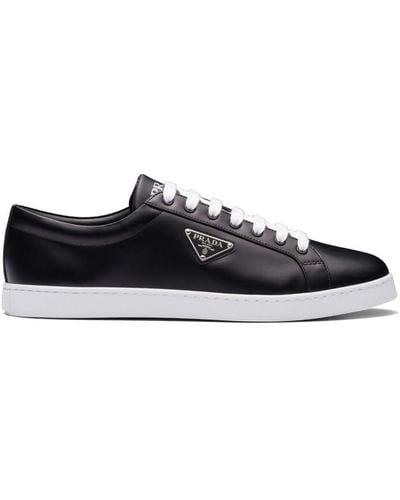 Prada Leather Low-top Sneakers - Black