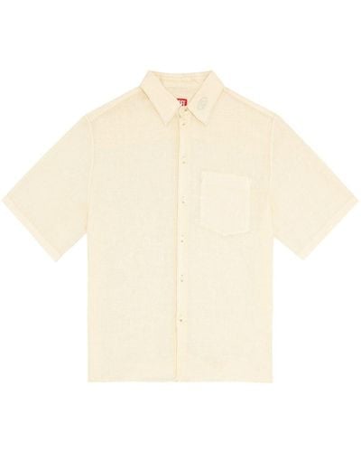 DIESEL S-emil Linen Shirt - White