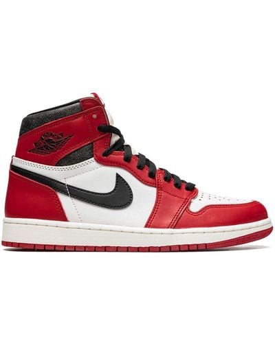 Nike Air 1 Retro High Og "chicago Lost And Found" Sneakers - Rood