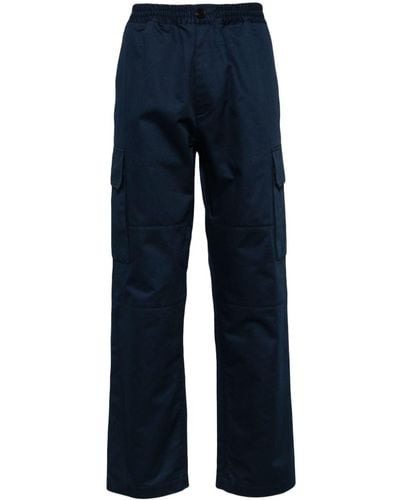 Marni Straight-leg Cotton Cargo Trousers - Blue