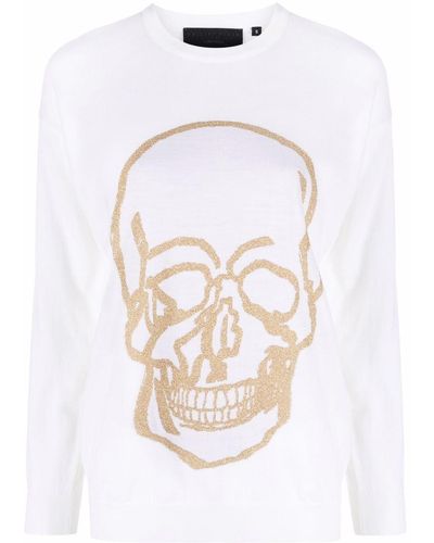 Philipp Plein Skull-print Sweater - White