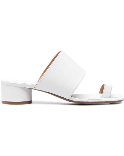 Maison Margiela Mules Fenton II 30 mm en cuir - Blanc