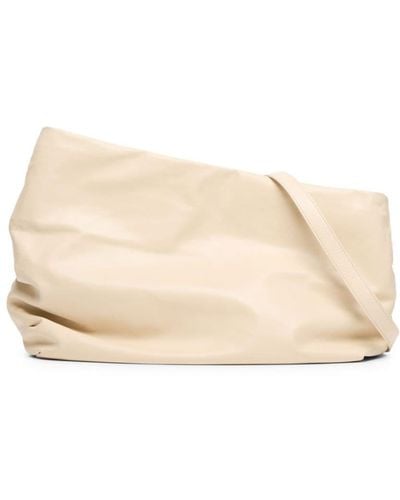 Marsèll Large Fantasma Leather Shoulder Bag - Natural