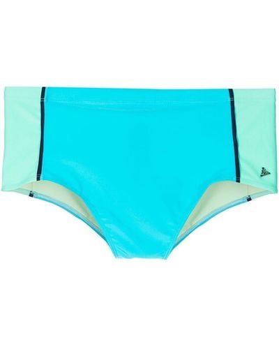 Amir Slama X Mahaslama Panelled Piped-trim Swim Shorts - Blue
