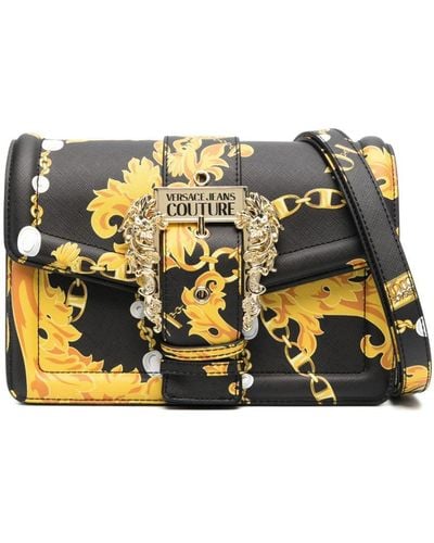 Versace Jeans Couture Bolso satchel con motivo barroco - Metálico