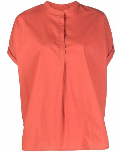 Woolrich Blouse en coton à manches courtes - Rose