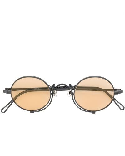 Matsuda Sonnenbrille mit runden Gläsern - Schwarz