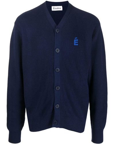 Etudes Studio Vest Met Logopatch - Blauw