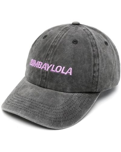 Bimba Y Lola Baseballkappe mit Logo-Stickerei - Grau