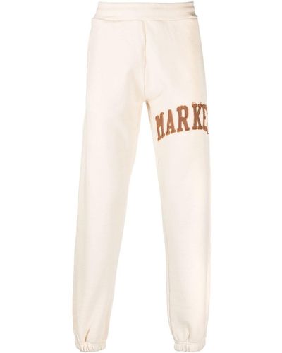 Market Logo-appliqué Track Trousers - White