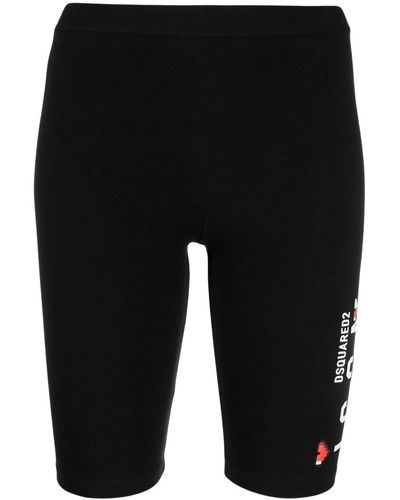 DSquared² X Pac-man Icon-print Shorts - Black