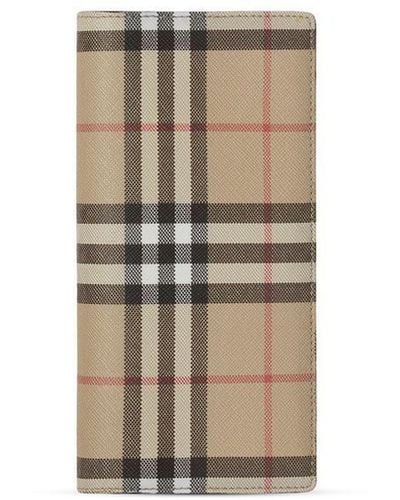 Burberry Vintage Check Continental Wallet - Natural