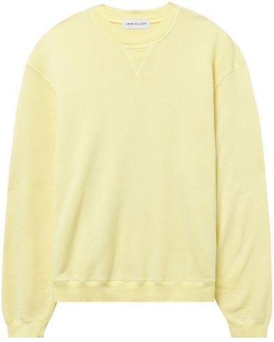 John Elliott Sweatshirt mit Rundhalsausschnitt - Gelb