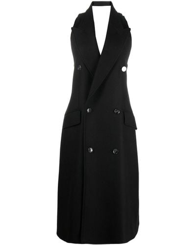 MM6 by Maison Martin Margiela Tailored Sleeveless Coat - Black