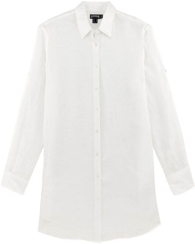 Vilebrequin Kurzes Fragance Hemdkleid - Weiß