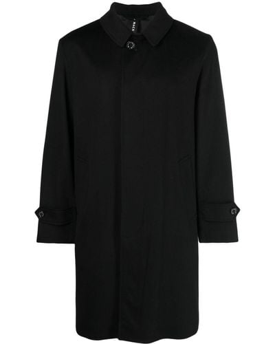 Mackintosh Didsbury Button-up Wool Coat - Black