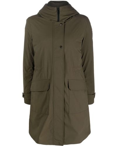 Woolrich Hooded Padded Coat - Green