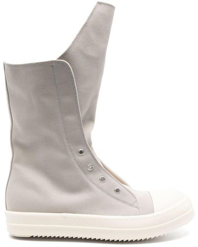 Rick Owens Extended-tongue Sneaker Boots - Natural
