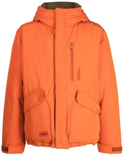 Chocoolate Logo-appliqué Hooded Jacket - Orange
