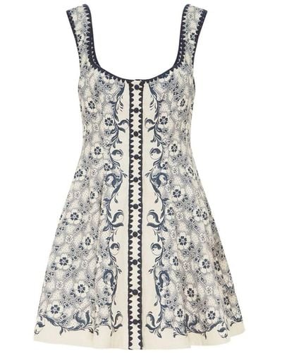 ALÉMAIS Airlie Mini-jurk Met Bloemenprint - Wit