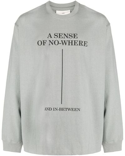 Song For The Mute A Sense Of Nowhere Cotton Sweatshirt - Gray