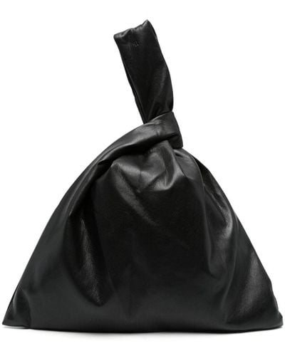 Nanushka Jen Gathered Tote Bag - Black
