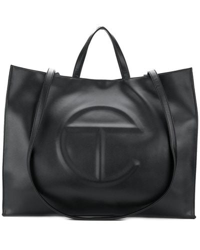 Telfar Square Design Tote Bag - Black